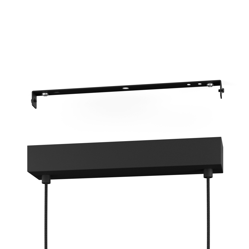 Eglo - LED Stmievateľný luster na lanku LED/28,8W/230V 3000K čierna/hnedá