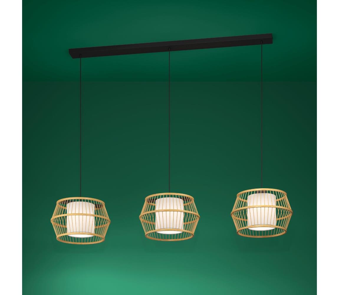 Eglo 390234 - Luster na lanku MONTERROSO 3xE27/40W/230V hnedá