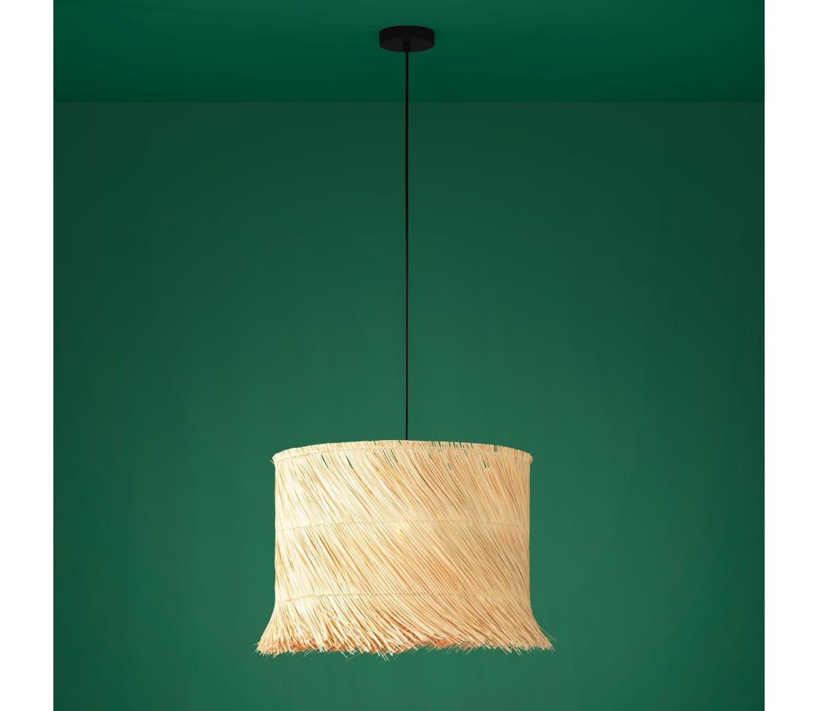 Eglo 390238 - Luster na lanku PAISANO 1xE27/40W/230V hnedá