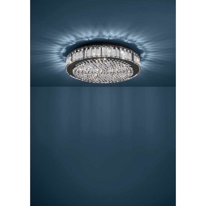 Eglo - LED Stmievateľné stropné svietidlo LED/23,5W/230V 4000K čierna