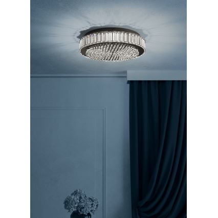 Eglo - LED Stmievateľné stropné svietidlo LED/23,5W/230V 4000K čierna
