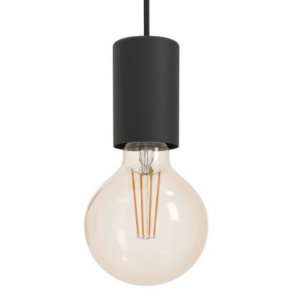 Eglo - Luster na lanku 6xE27/40W/230V čierna