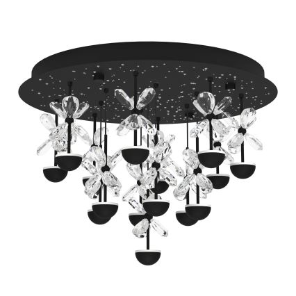 Eglo - LED Stmievateľné stropné svietidlo LED/27W/230V 3000K čierna