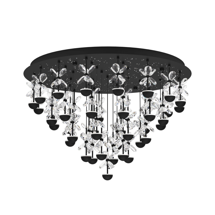 Eglo - LED Stmievateľné stropné svietidlo LED/77,4W/230V 3000K čierna