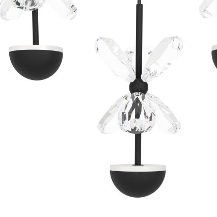 Eglo - LED Stmievateľné stropné svietidlo LED/77,4W/230V 3000K čierna