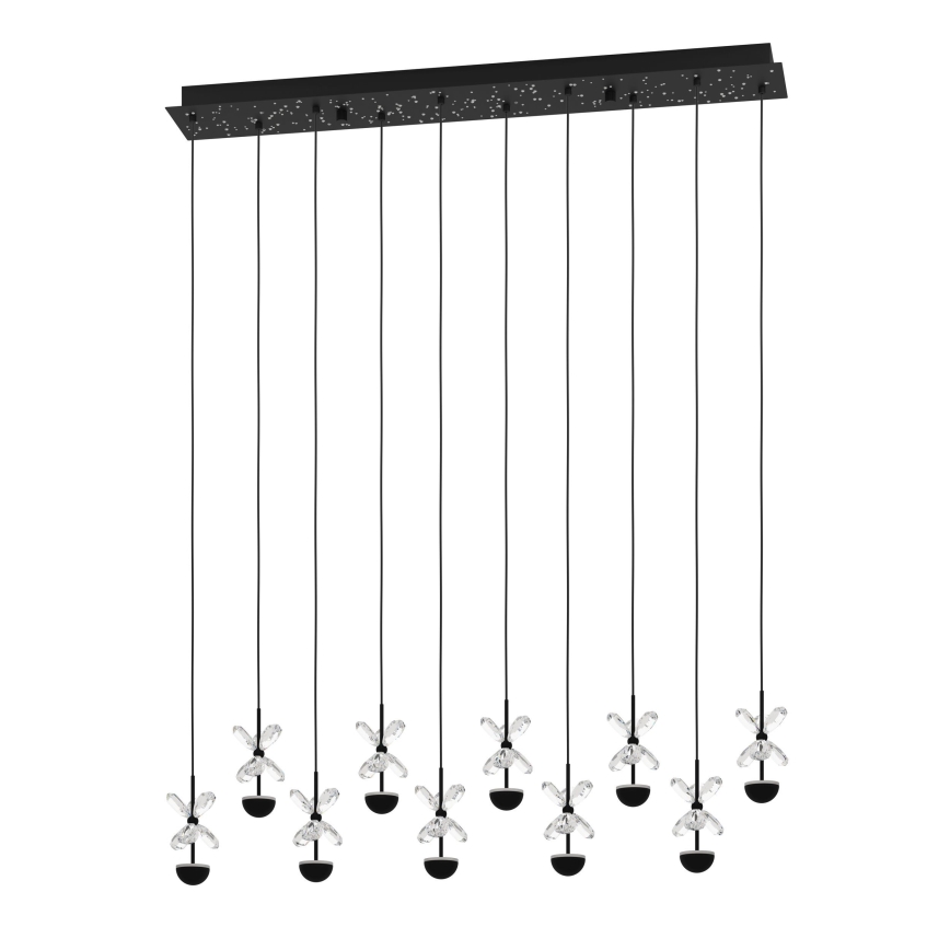 Eglo - LED Stmievateľný luster na lanku LED/23W/230V 3000K čierna