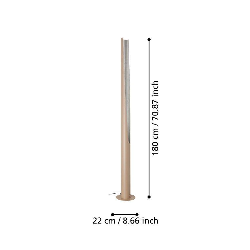 Eglo - LED Stojacia lampa 1xGU10/5,7W/230V béžová