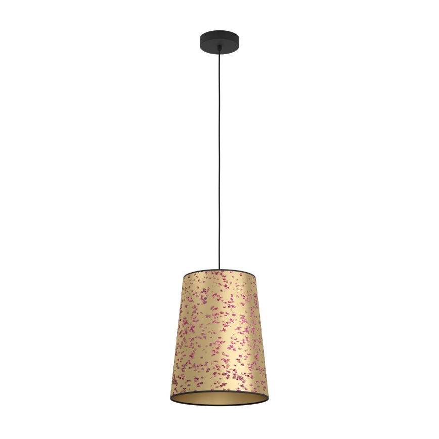 Eglo - Luster na lanku 1xE27/25W/230V zlatá/ružová