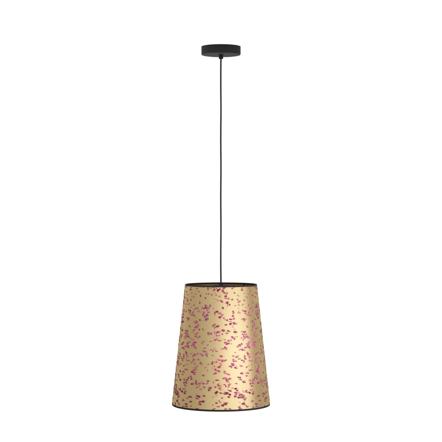 Eglo - Luster na lanku 1xE27/25W/230V zlatá/ružová