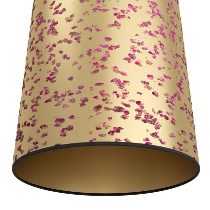 Eglo - Luster na lanku 3xE27/25W/230V zlatá/ružová