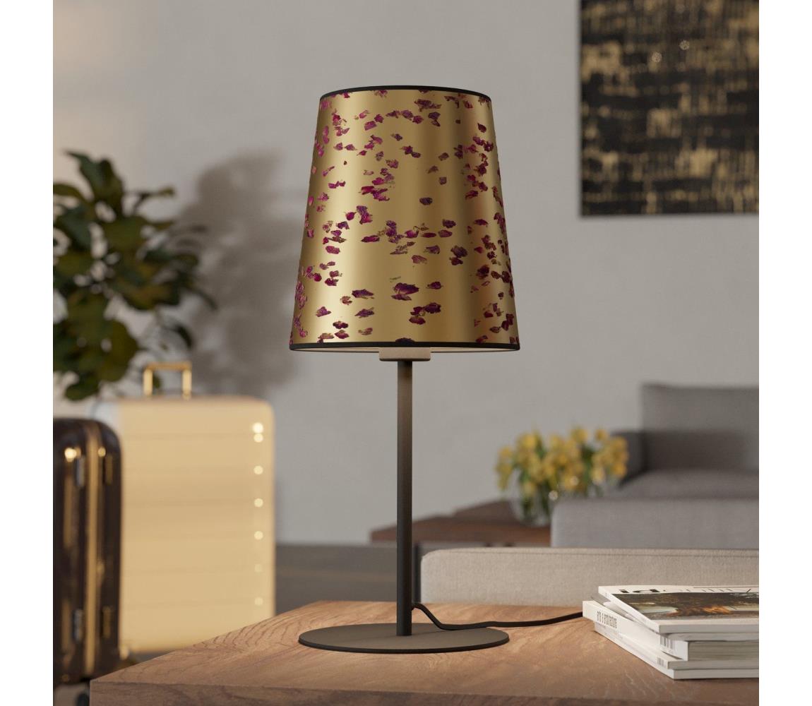 Eglo 390294 - Stolná lampa CASTUERA 1xE27/25W/230V zlatá/ružová 