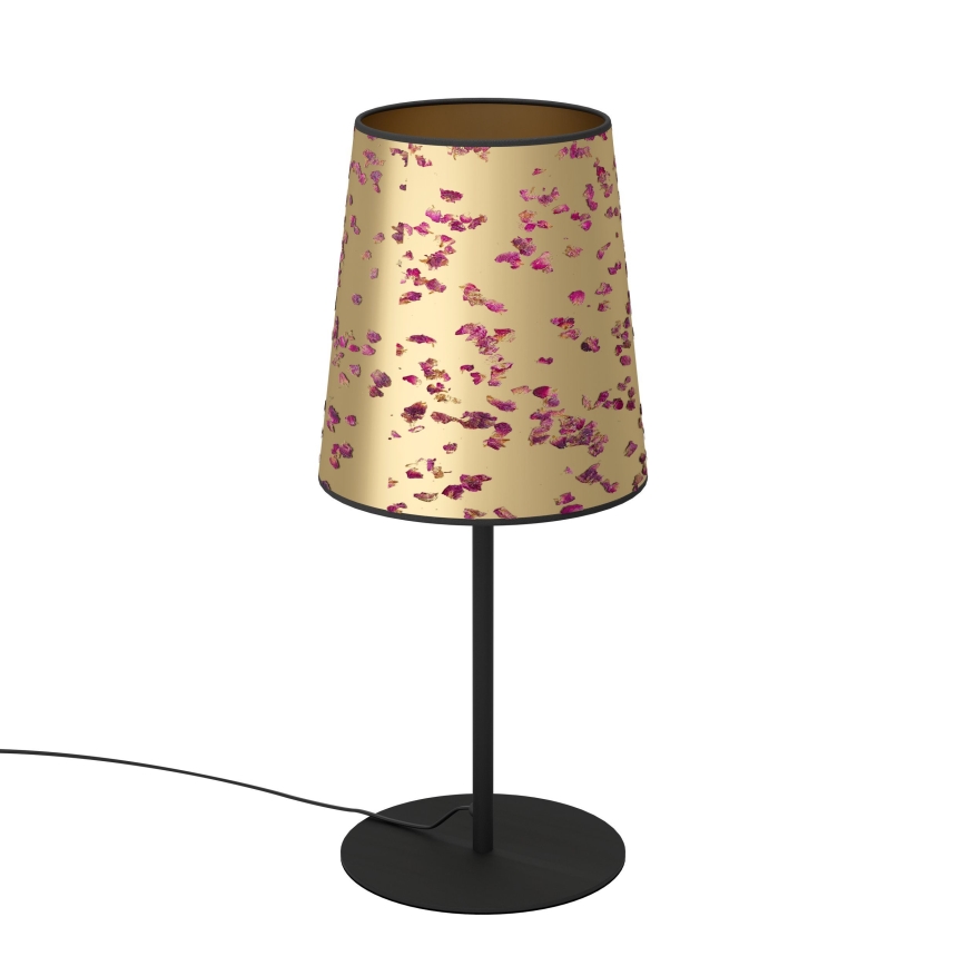 Eglo - Stolná lampa 1xE27/25W/230V zlatá/ružová