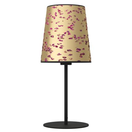 Eglo - Stolná lampa 1xE27/25W/230V zlatá/ružová