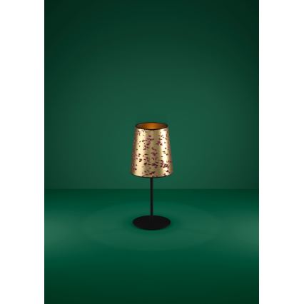 Eglo - Stolná lampa 1xE27/25W/230V zlatá/ružová