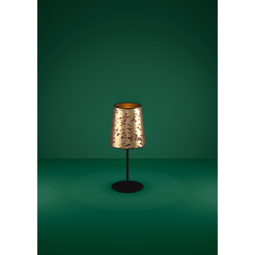 Eglo - Stolná lampa 1xE27/25W/230V zlatá/ružová