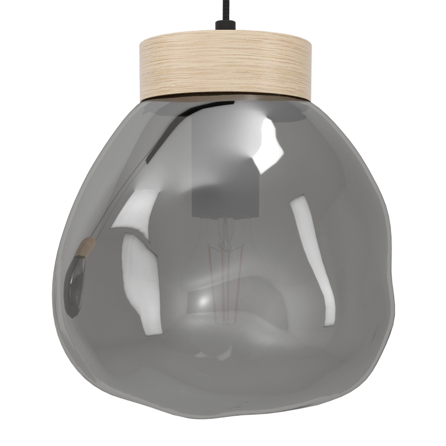 Eglo - Luster na lanku 3xE27/40W/230V dymová