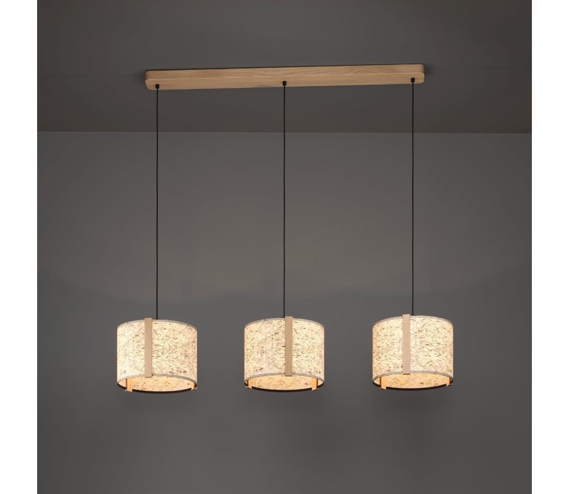 Eglo 390324 - Luster na lanku HONTONGAS 3xE27/25W/230V béžová