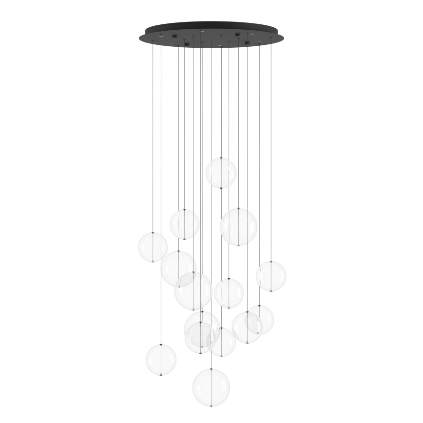 Eglo - LED Stmievateľný luster na lanku 6xLED/4,2W/230V 3000K číra