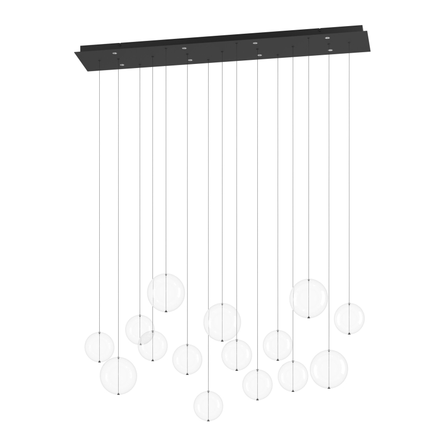Eglo - LED Stmievateľný luster na lanku 8xLED/4,2W/230V 3000K číra