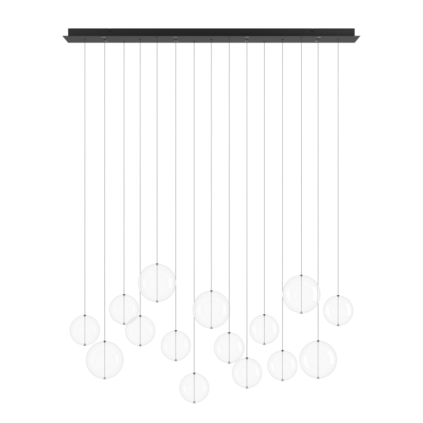 Eglo - LED Stmievateľný luster na lanku 8xLED/4,2W/230V 3000K číra