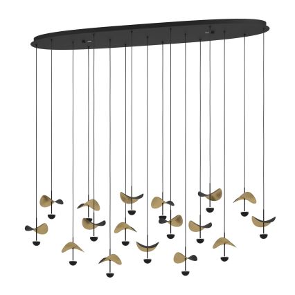 Eglo - LED Stmievateľný luster na lanku 17xLED/2,3W/230V 3000K