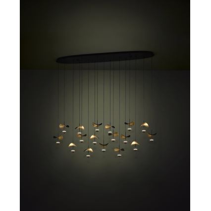 Eglo - LED Stmievateľný luster na lanku 17xLED/2,3W/230V 3000K