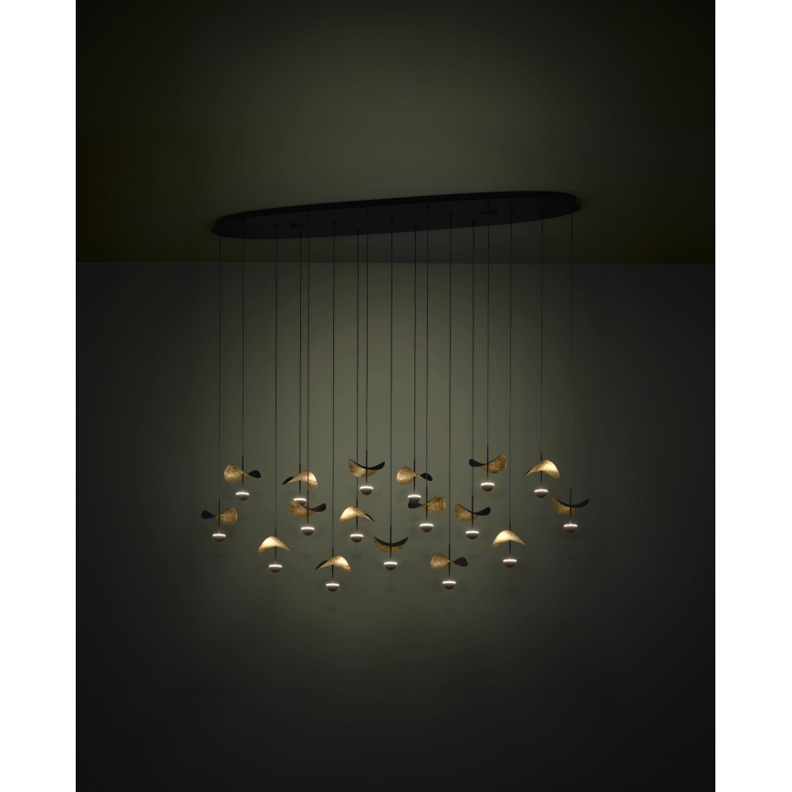 Eglo - LED Stmievateľný luster na lanku 17xLED/2,3W/230V 3000K