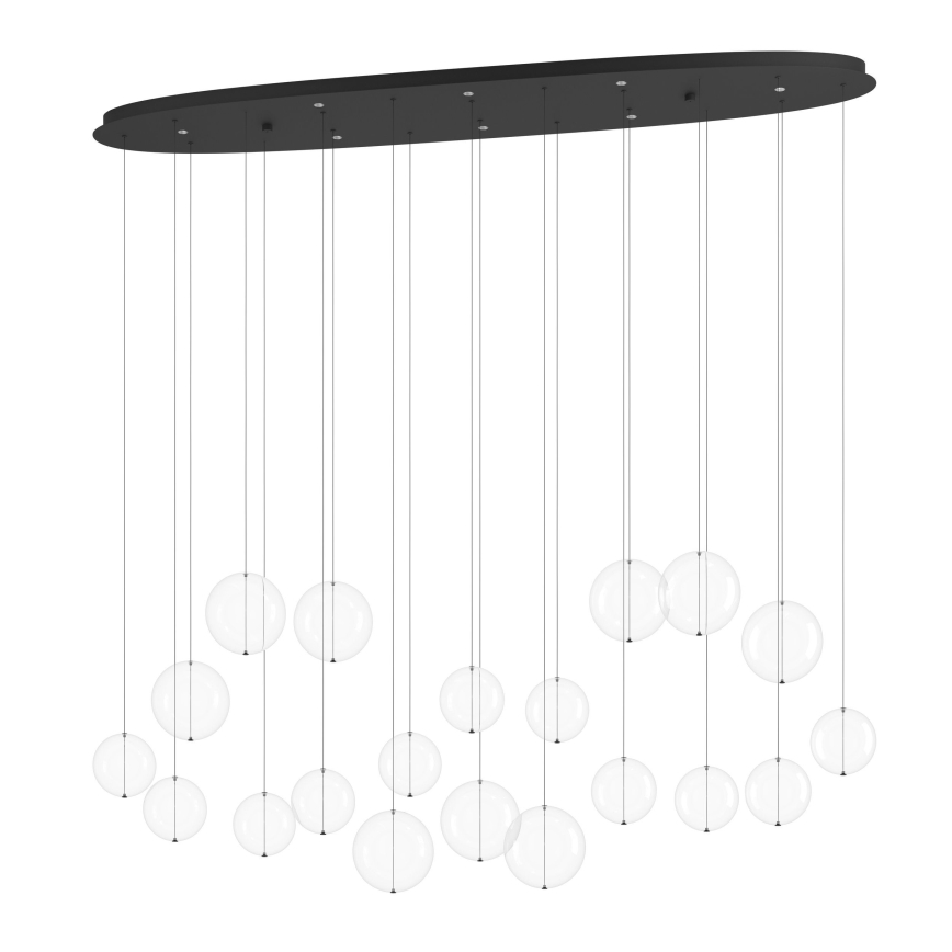 Eglo - LED Stmievateľný luster na lanku 8xLED/4,2W/230V 3000K číra
