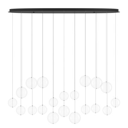 Eglo - LED Stmievateľný luster na lanku 8xLED/4,2W/230V 3000K číra