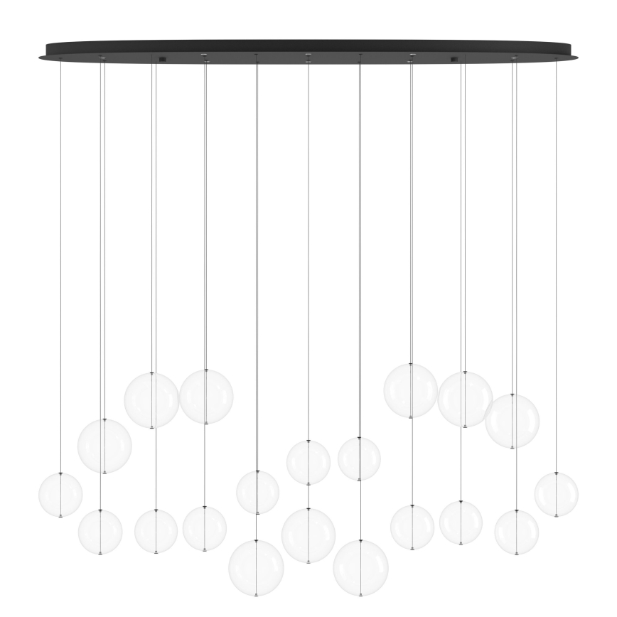 Eglo - LED Stmievateľný luster na lanku 8xLED/4,2W/230V 3000K číra
