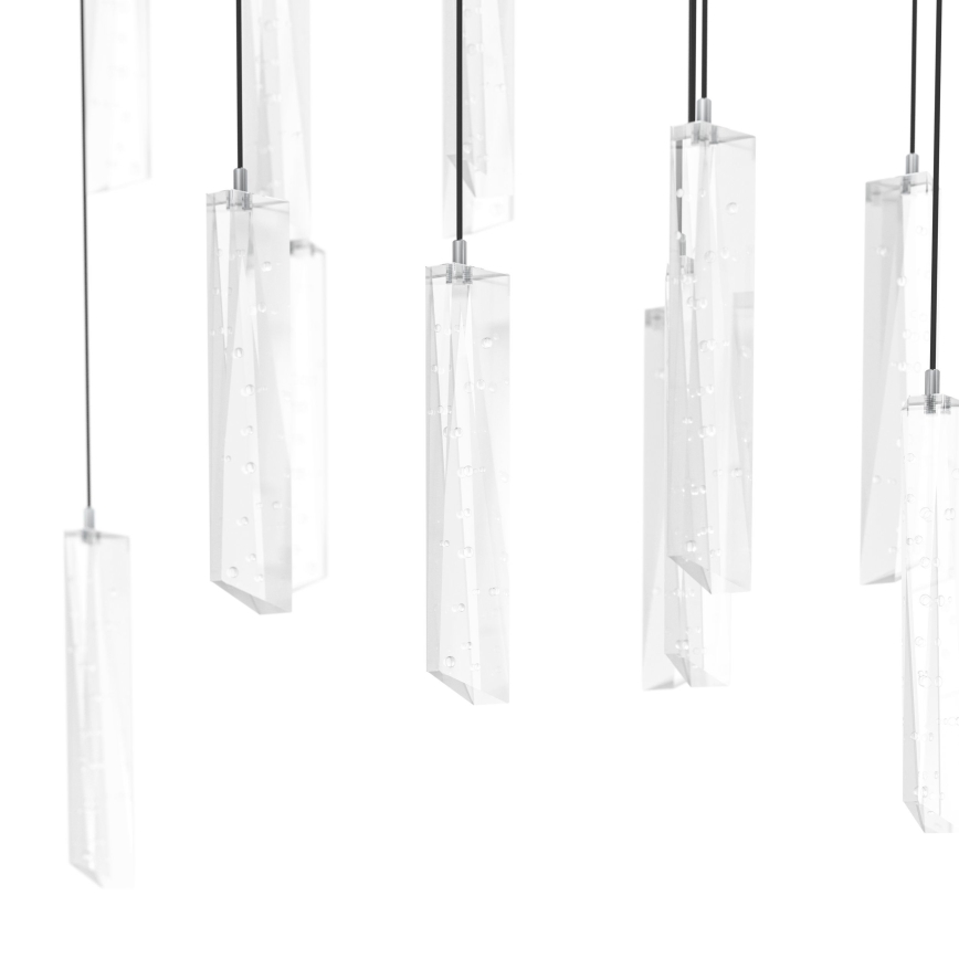 Eglo - LED Stmievateľný luster na lanku 8xLED/4,2W/230V 3000K číra