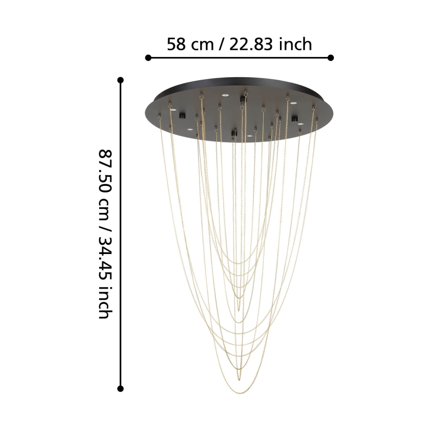 Eglo - LED Stmievateľné stropné svietidlo 6xLED/4,2W/230V 3000K