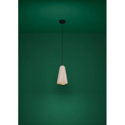 Eglo - Luster na lanku 1xE27/40W/230V béžová