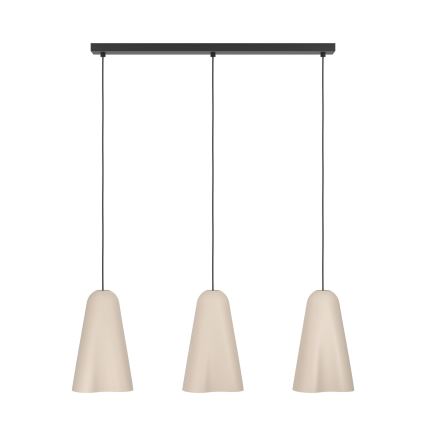 Eglo - Luster na lanku 3xE27/40W/230V béžová