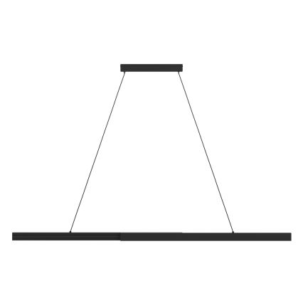Eglo - LED Stmievateľný luster na lanku LED/20W/230V 3000K čierna