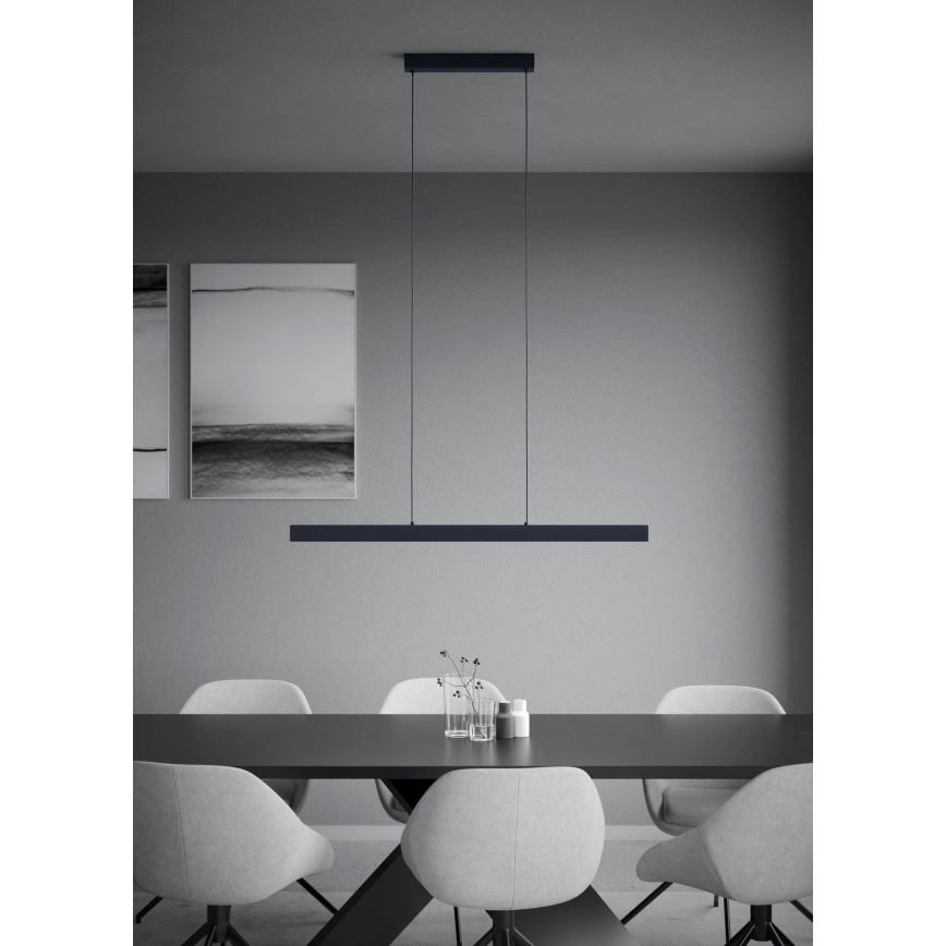Eglo - LED Stmievateľný luster na lanku LED/20W/230V 3000K čierna