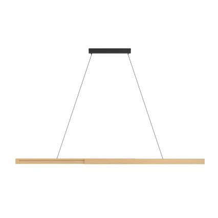 Eglo - LED Stmievateľný luster na lanku LED/21W/230V 3000K hnedá