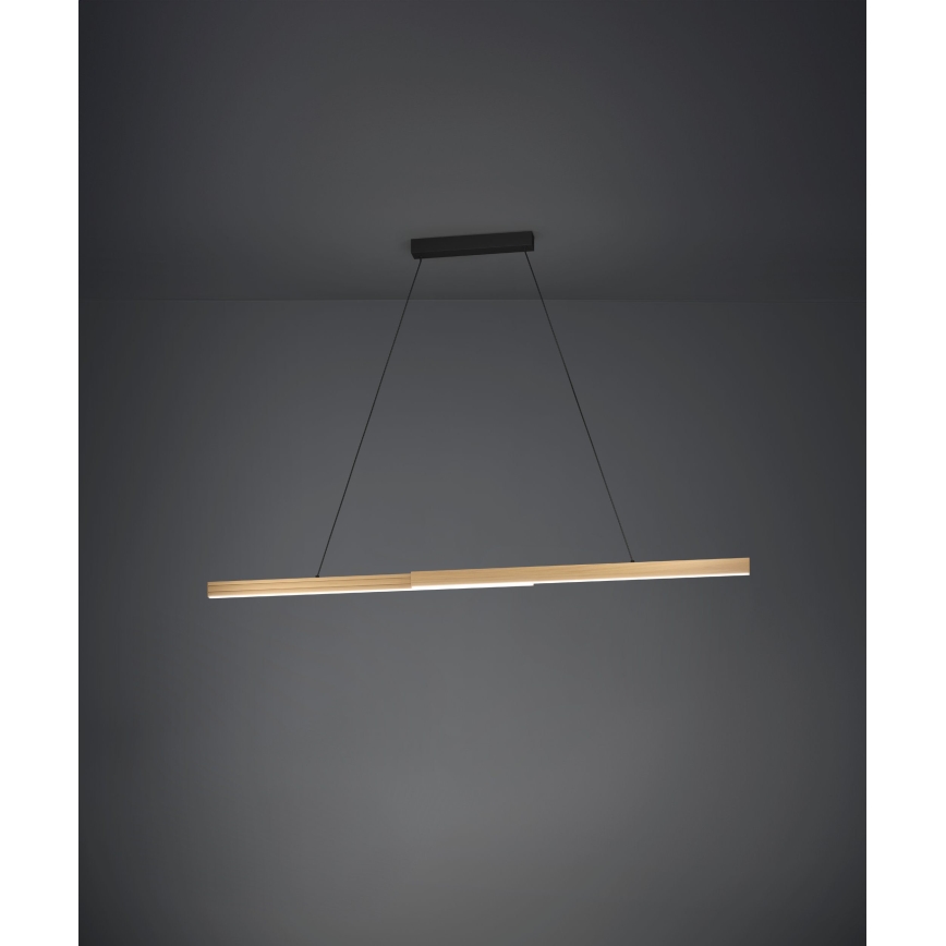 Eglo - LED Stmievateľný luster na lanku LED/21W/230V 3000K hnedá