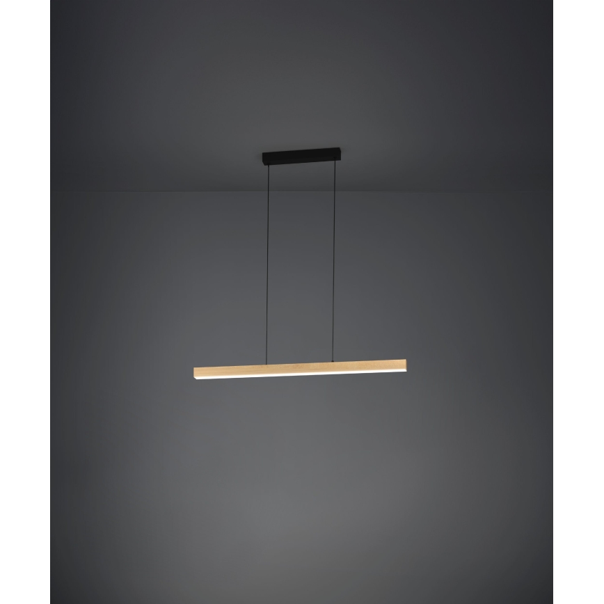 Eglo - LED Stmievateľný luster na lanku LED/21W/230V 3000K hnedá