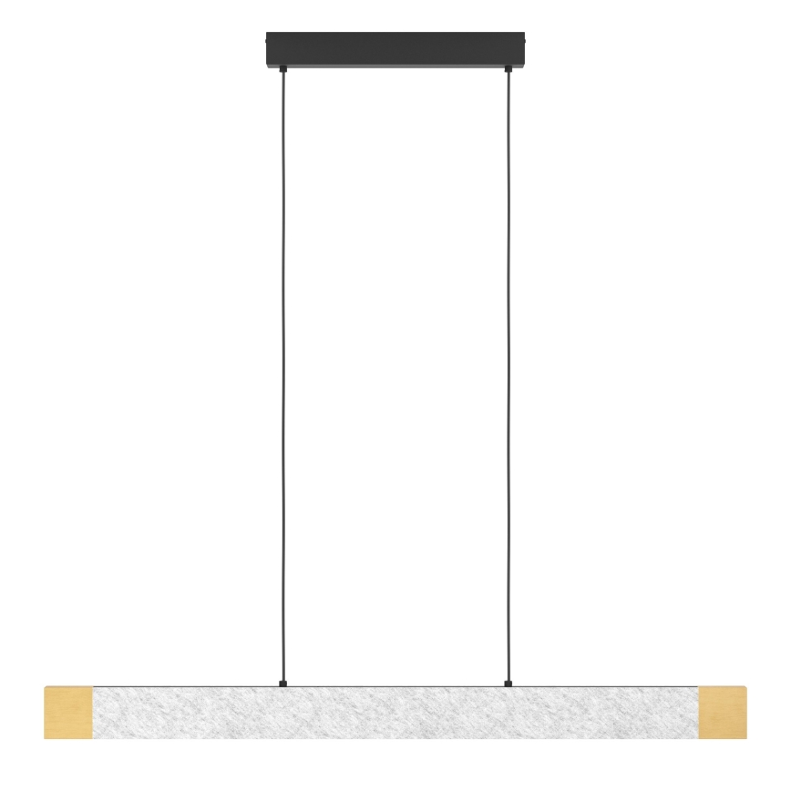 Eglo - LED Stmievateľný luster na lanku LED/22,2W/230V 3000K hnedá/šedá