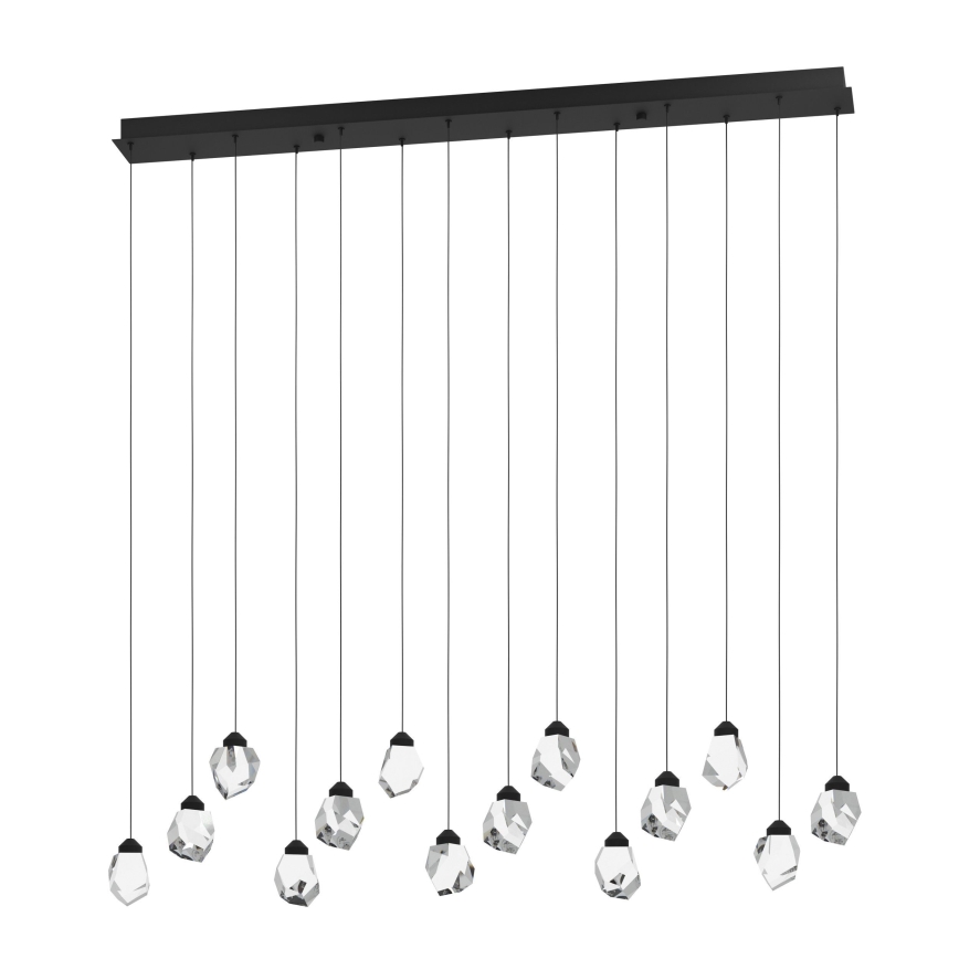 Eglo - LED Stmievateľný luster na lanku 14xLED/3W/230V 3000K čierna/číra
