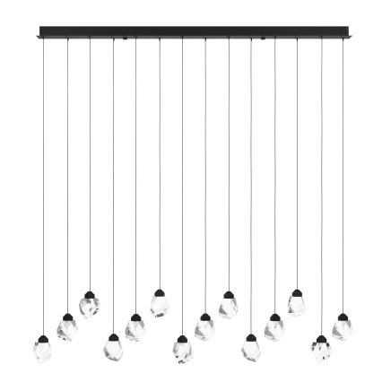 Eglo - LED Stmievateľný luster na lanku 14xLED/3W/230V 3000K čierna/číra