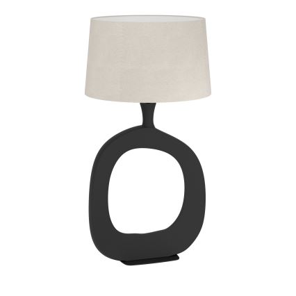 Eglo - Stolná lampa 1xE27/60W/230V 88 cm čierna/krémová