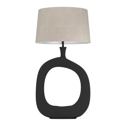 Eglo - Stolná lampa 1xE27/60W/230V 88 cm čierna/krémová