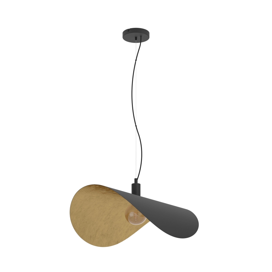 Eglo - Luster na lanku 1xE27/40W/230V 80 cm čierna/zlatá