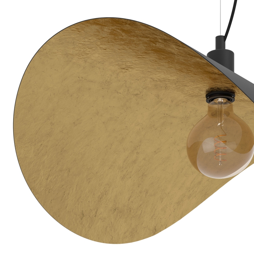 Eglo - Luster na lanku 1xE27/40W/230V 80 cm čierna/zlatá