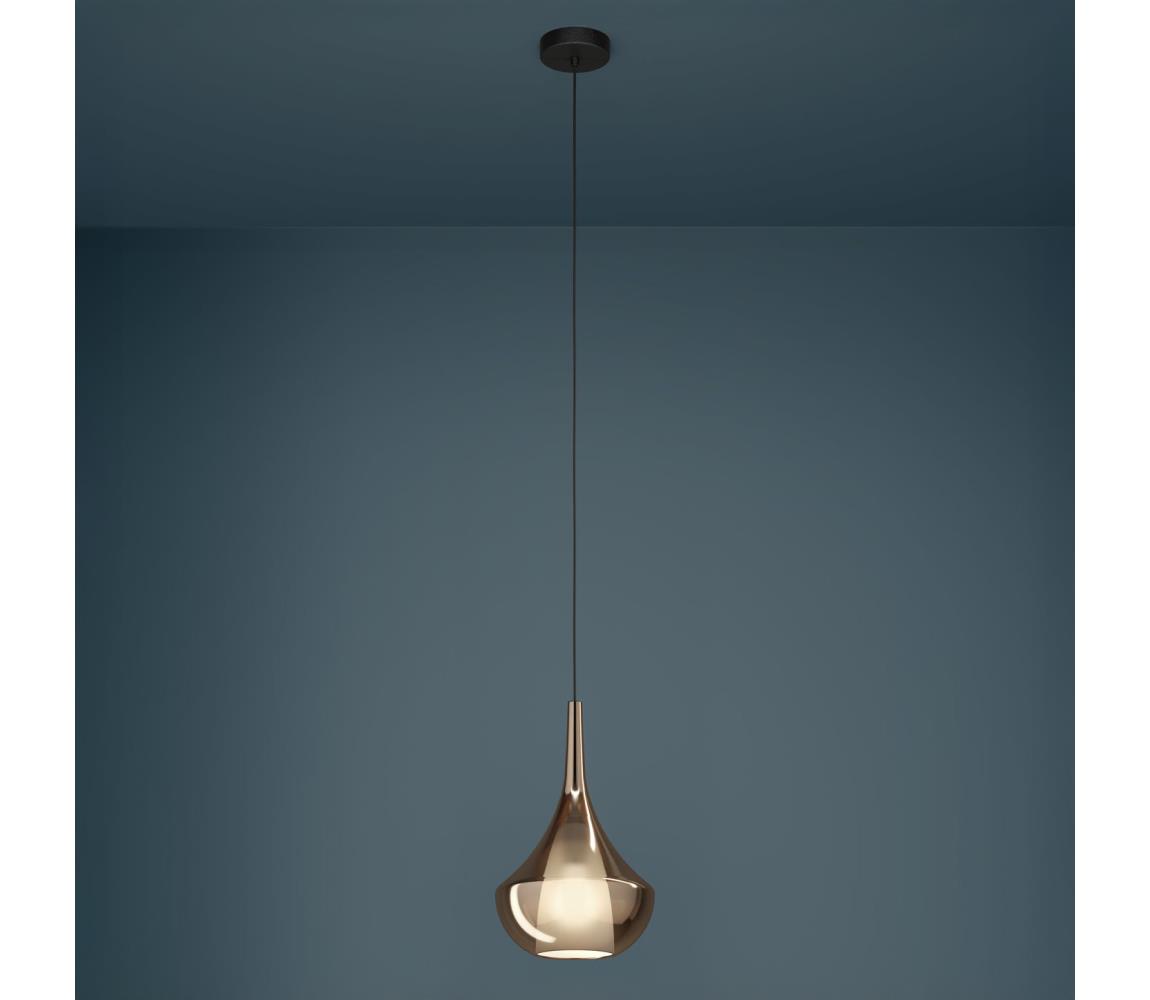 Eglo 390438 - Luster na lanku ALMOSTER 1xE27/28W/230V medený 390438