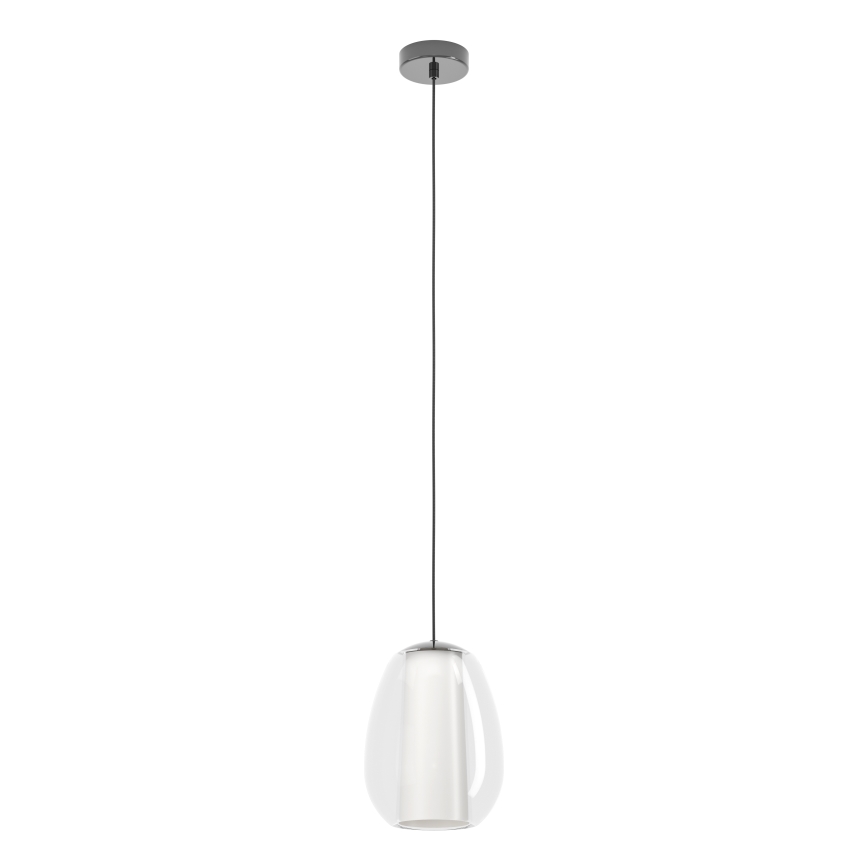 Eglo - stmievateľný LED luster na lanku LED/7W/230V + LED/1,6W 2200-6500K čierny chróm