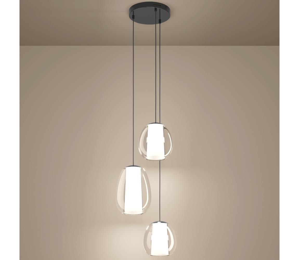 Eglo 390458 - LED stmievateľný luster MENORCA LED/7W/230V + 2xLED/5,5W+3xLED/1,6W chróm 390458