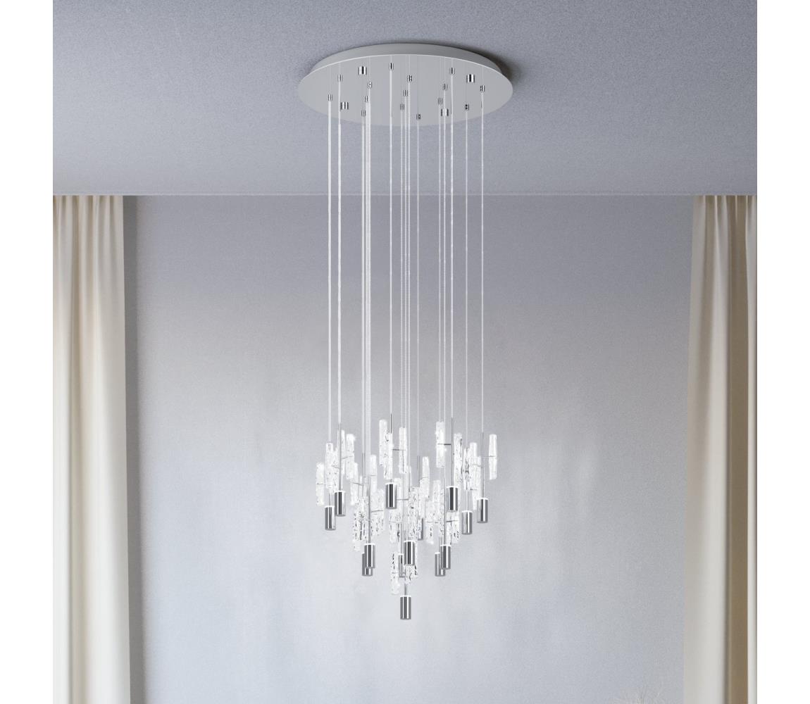 Eglo 390477 - LED Luster na lanku ALEMDINA 15xLED/2,6W/230V 2200/3000/4000K chróm 390477